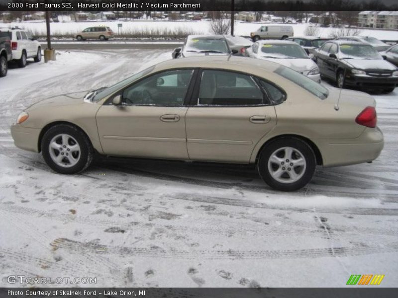Harvest Gold Metallic / Medium Parchment 2000 Ford Taurus SES