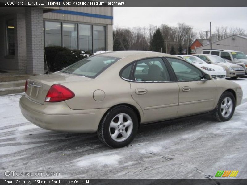 Harvest Gold Metallic / Medium Parchment 2000 Ford Taurus SES