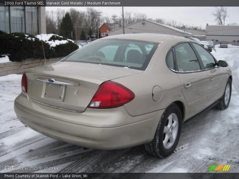 Harvest Gold Metallic / Medium Parchment 2000 Ford Taurus SES