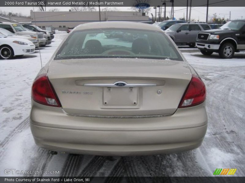 Harvest Gold Metallic / Medium Parchment 2000 Ford Taurus SES