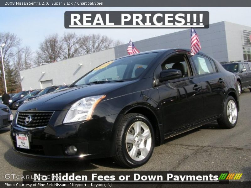 Super Black / Charcoal/Steel 2008 Nissan Sentra 2.0