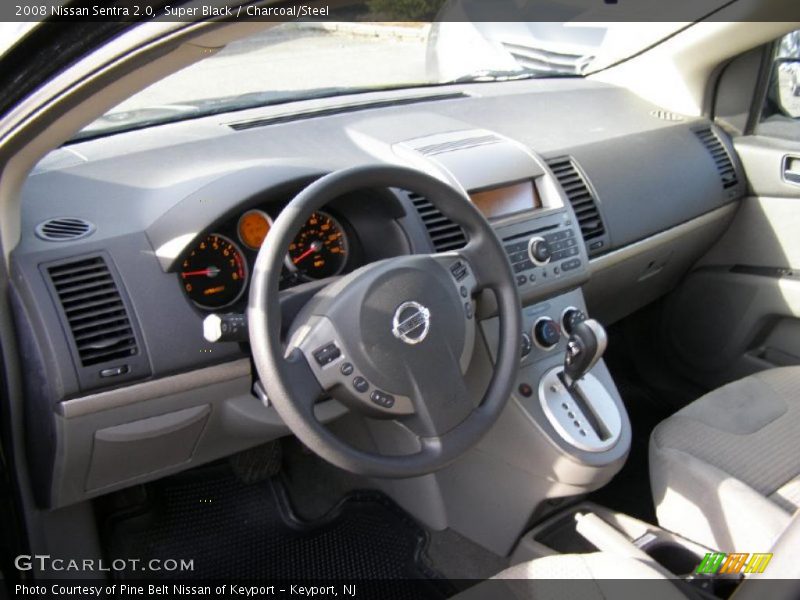 Super Black / Charcoal/Steel 2008 Nissan Sentra 2.0