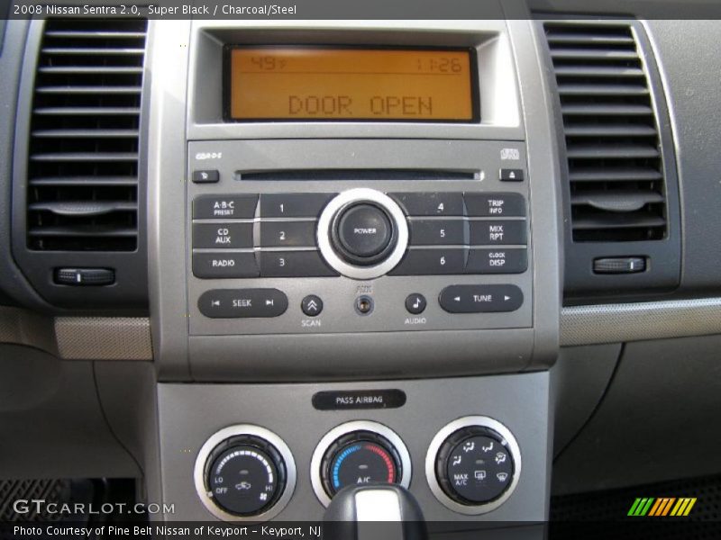 Super Black / Charcoal/Steel 2008 Nissan Sentra 2.0