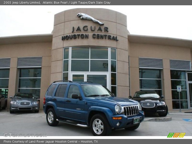 Atlantic Blue Pearl / Light Taupe/Dark Slate Gray 2003 Jeep Liberty Limited