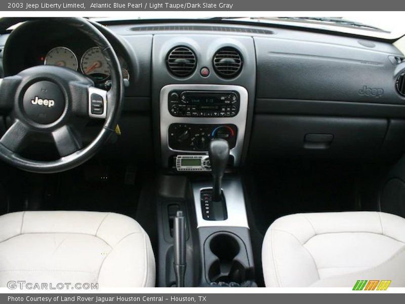 Atlantic Blue Pearl / Light Taupe/Dark Slate Gray 2003 Jeep Liberty Limited