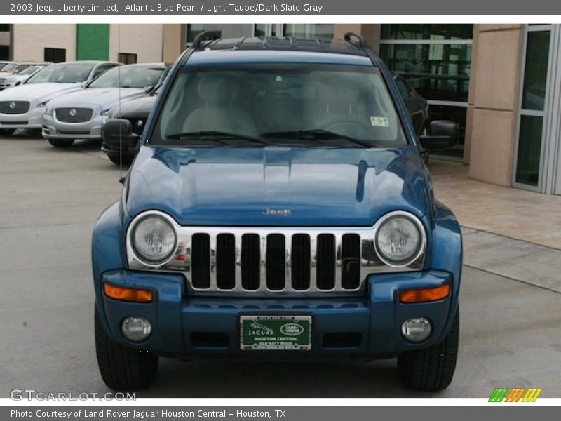 Atlantic Blue Pearl / Light Taupe/Dark Slate Gray 2003 Jeep Liberty Limited