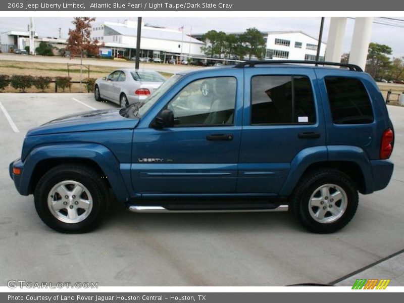 Atlantic Blue Pearl / Light Taupe/Dark Slate Gray 2003 Jeep Liberty Limited