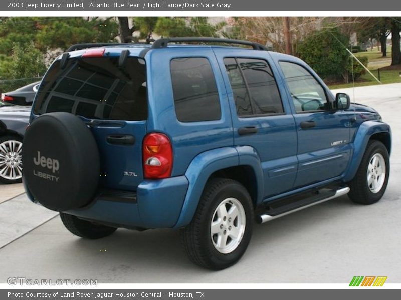 Atlantic Blue Pearl / Light Taupe/Dark Slate Gray 2003 Jeep Liberty Limited