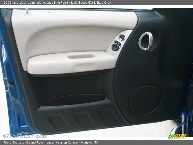 Atlantic Blue Pearl / Light Taupe/Dark Slate Gray 2003 Jeep Liberty Limited