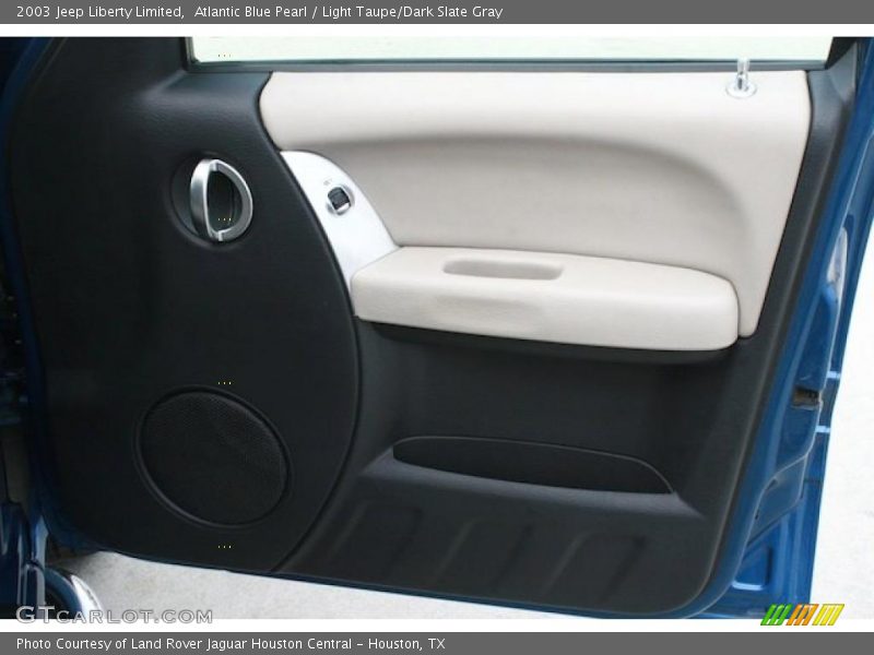 Atlantic Blue Pearl / Light Taupe/Dark Slate Gray 2003 Jeep Liberty Limited