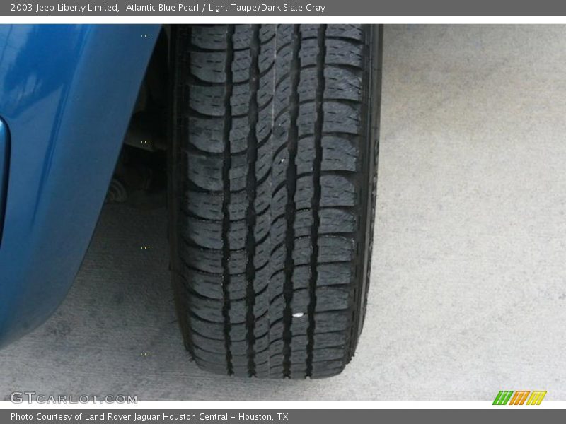 Atlantic Blue Pearl / Light Taupe/Dark Slate Gray 2003 Jeep Liberty Limited