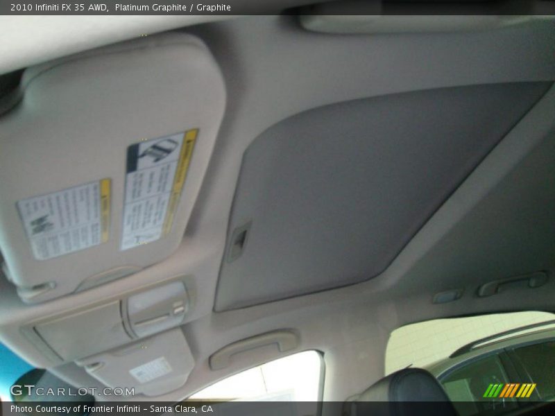 Platinum Graphite / Graphite 2010 Infiniti FX 35 AWD