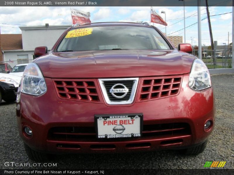 Venom Red Pearl / Black 2008 Nissan Rogue SL AWD