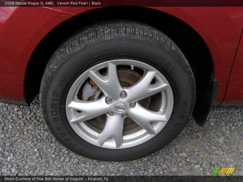 Venom Red Pearl / Black 2008 Nissan Rogue SL AWD