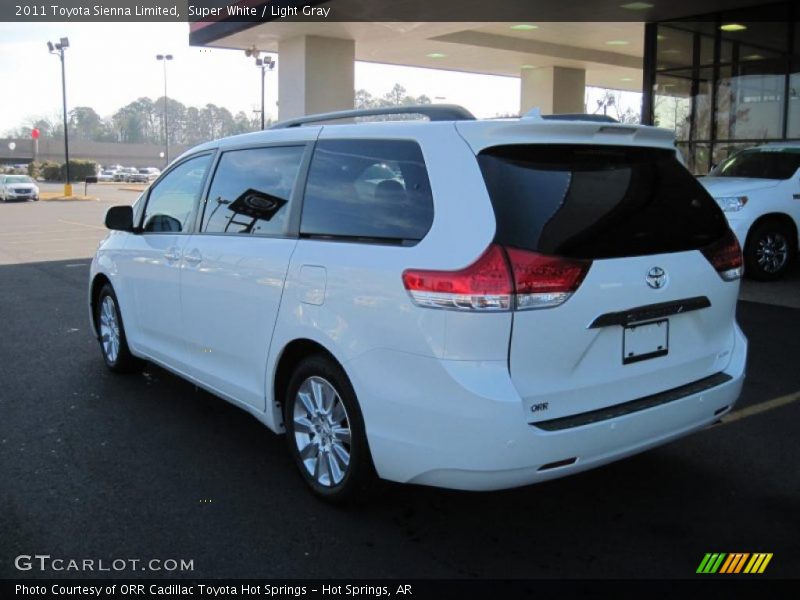 Super White / Light Gray 2011 Toyota Sienna Limited
