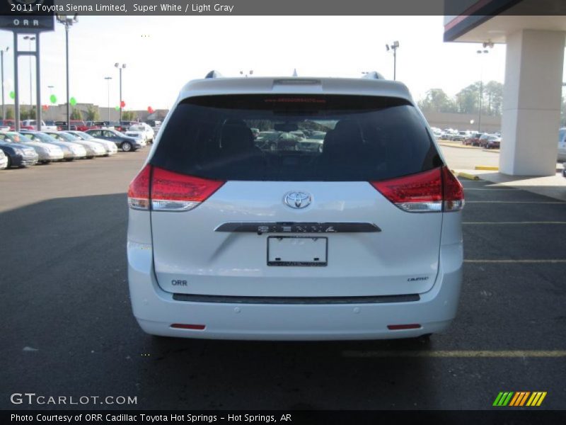 Super White / Light Gray 2011 Toyota Sienna Limited