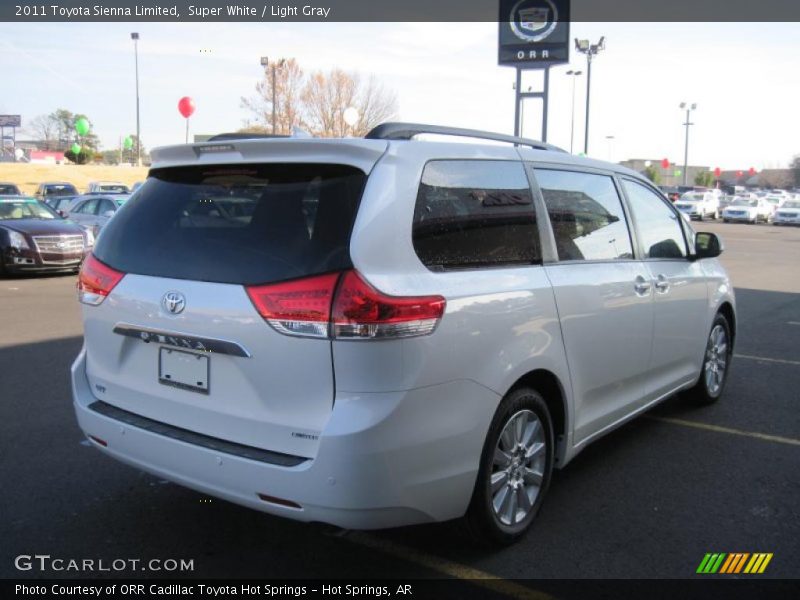 Super White / Light Gray 2011 Toyota Sienna Limited