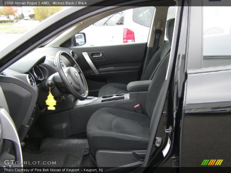 Wicked Black / Black 2008 Nissan Rogue S AWD