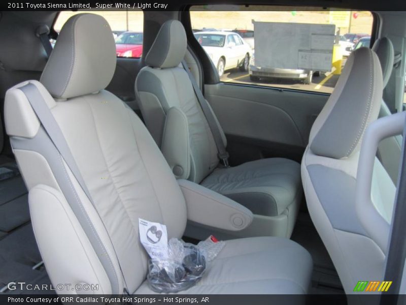 Super White / Light Gray 2011 Toyota Sienna Limited
