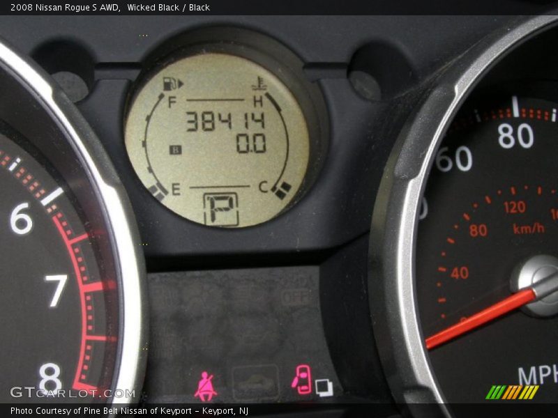 Wicked Black / Black 2008 Nissan Rogue S AWD