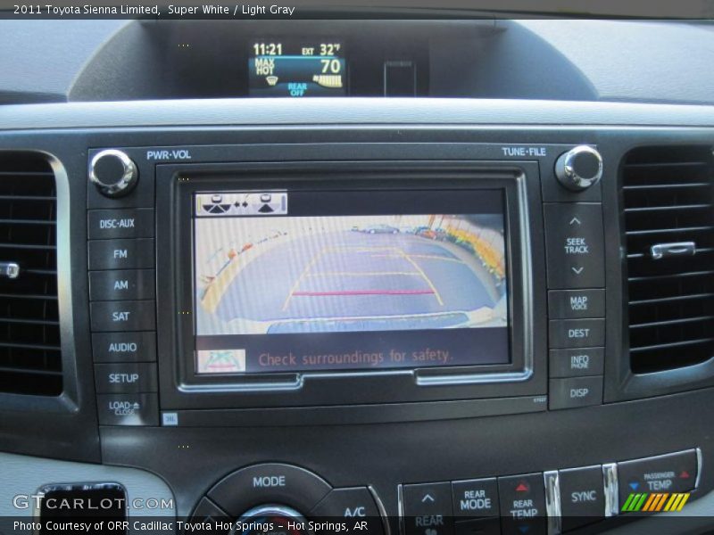 Super White / Light Gray 2011 Toyota Sienna Limited