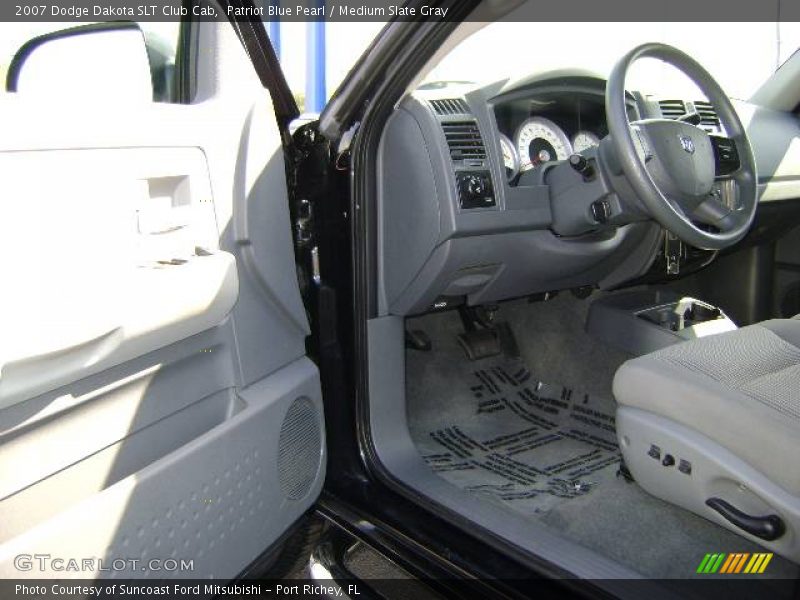 Patriot Blue Pearl / Medium Slate Gray 2007 Dodge Dakota SLT Club Cab