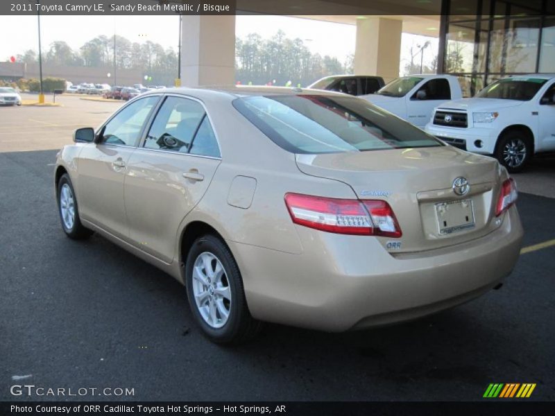 Sandy Beach Metallic / Bisque 2011 Toyota Camry LE
