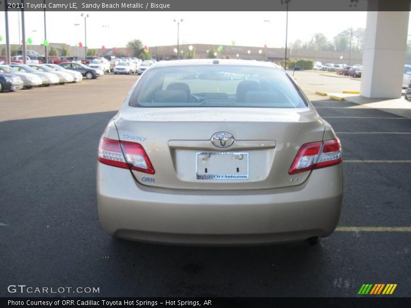 Sandy Beach Metallic / Bisque 2011 Toyota Camry LE