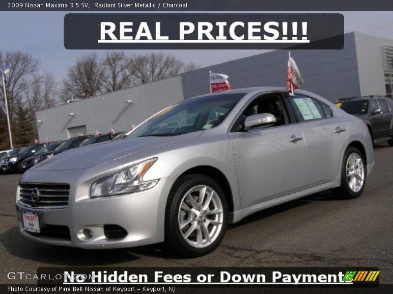 Radiant Silver Metallic / Charcoal 2009 Nissan Maxima 3.5 SV