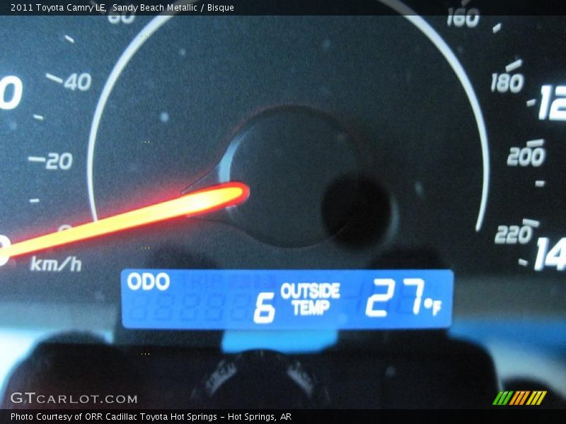 Sandy Beach Metallic / Bisque 2011 Toyota Camry LE