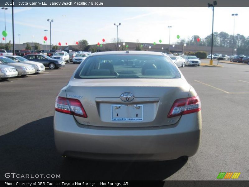 Sandy Beach Metallic / Bisque 2011 Toyota Camry LE