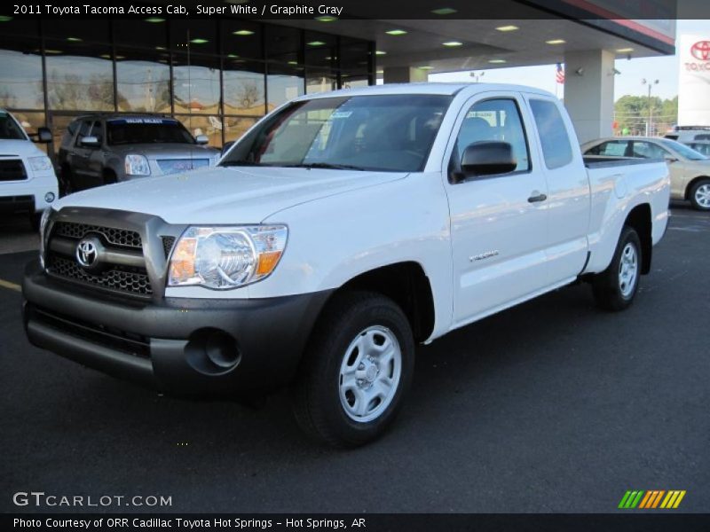 Super White / Graphite Gray 2011 Toyota Tacoma Access Cab