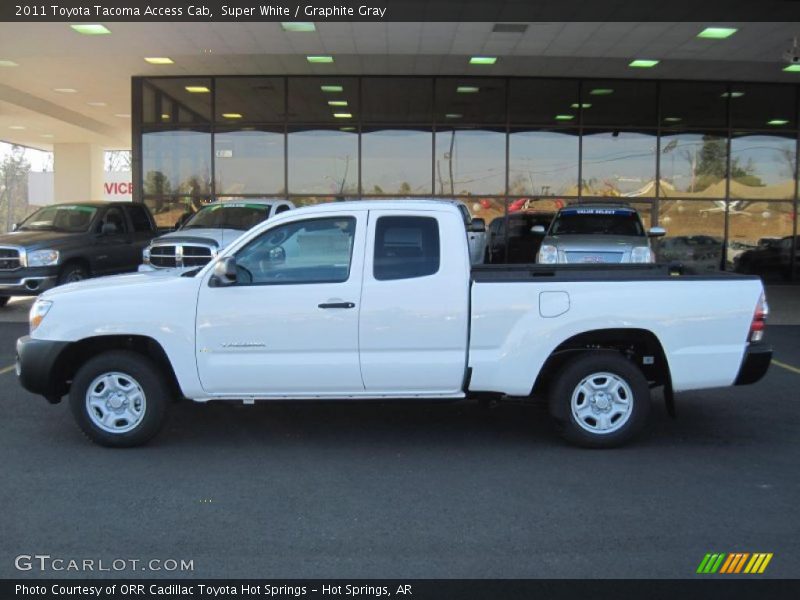 Super White / Graphite Gray 2011 Toyota Tacoma Access Cab