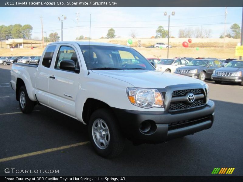 Super White / Graphite Gray 2011 Toyota Tacoma Access Cab