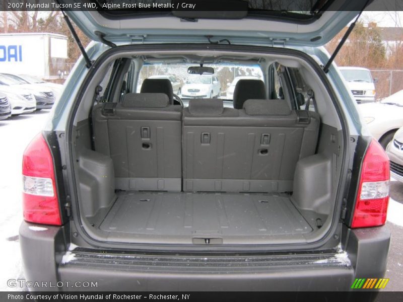 Alpine Frost Blue Metallic / Gray 2007 Hyundai Tucson SE 4WD