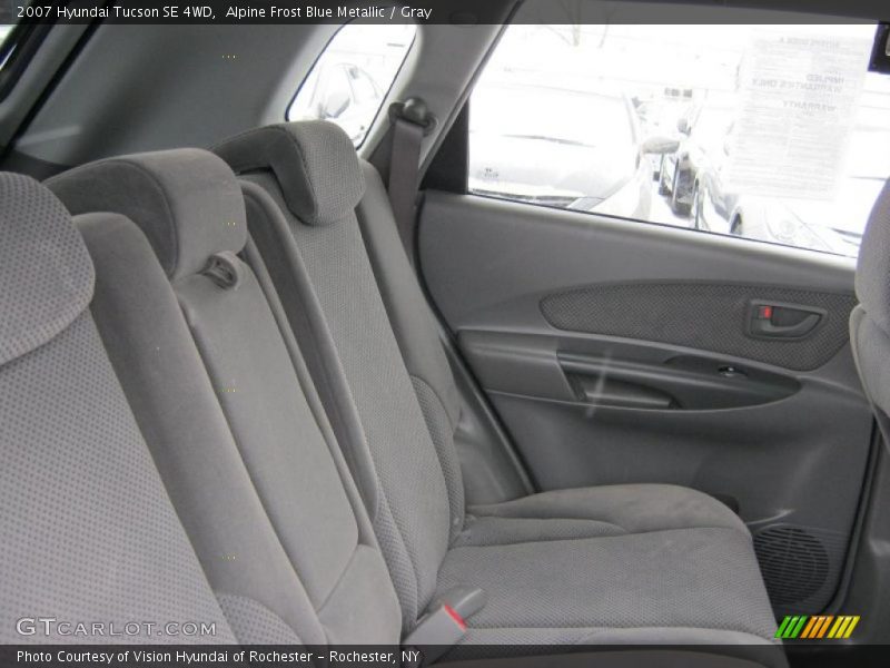 Alpine Frost Blue Metallic / Gray 2007 Hyundai Tucson SE 4WD