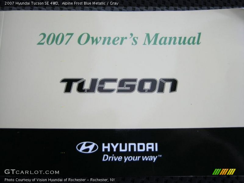 Alpine Frost Blue Metallic / Gray 2007 Hyundai Tucson SE 4WD