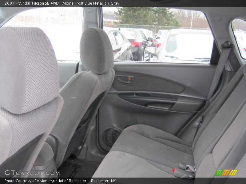 Alpine Frost Blue Metallic / Gray 2007 Hyundai Tucson SE 4WD