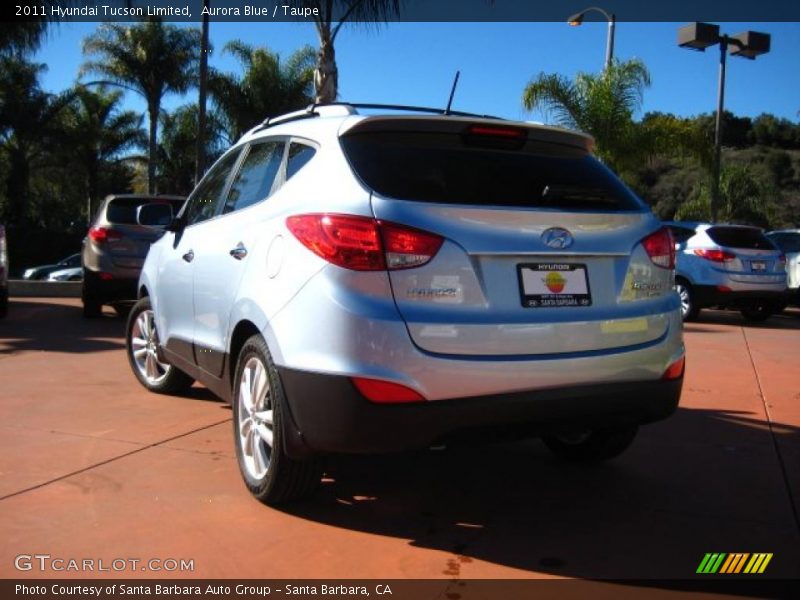 Aurora Blue / Taupe 2011 Hyundai Tucson Limited