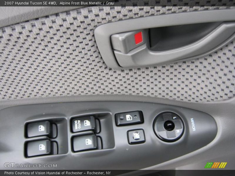 Alpine Frost Blue Metallic / Gray 2007 Hyundai Tucson SE 4WD