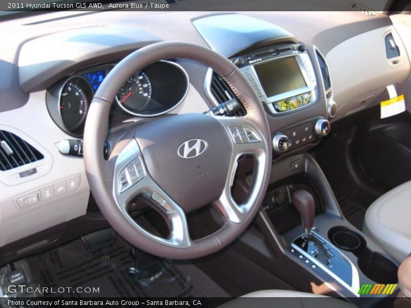 Taupe Interior - 2011 Tucson GLS AWD 