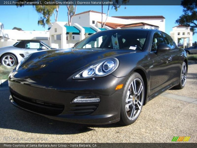 Carbon Grey Metallic / Espresso Natural Leather 2011 Porsche Panamera S