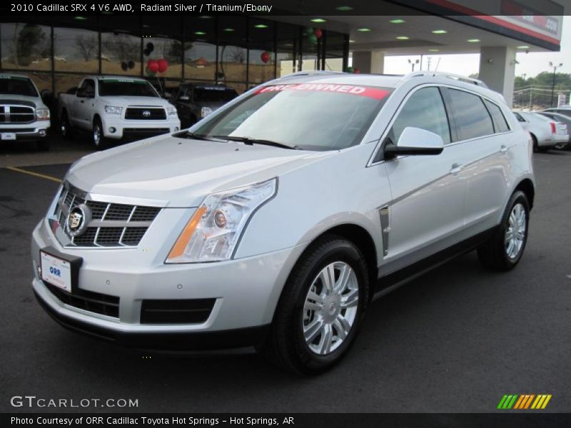 Radiant Silver / Titanium/Ebony 2010 Cadillac SRX 4 V6 AWD