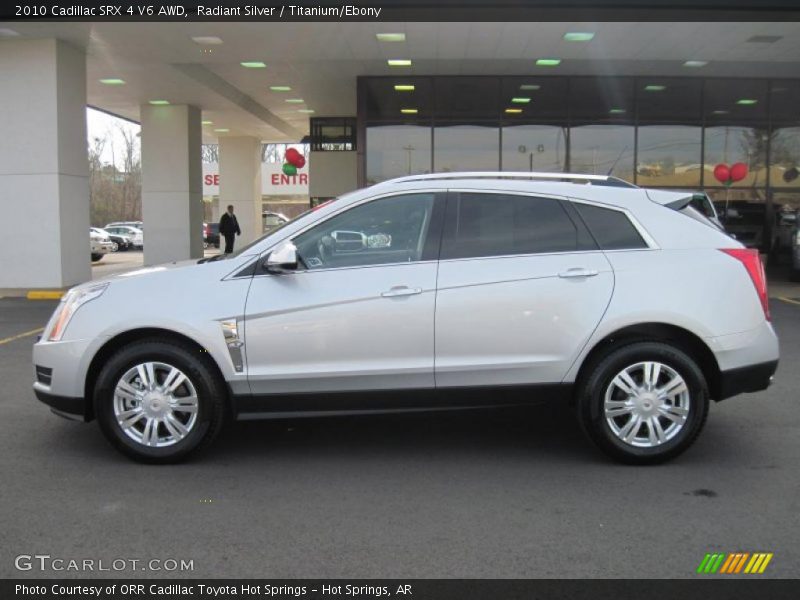 Radiant Silver / Titanium/Ebony 2010 Cadillac SRX 4 V6 AWD