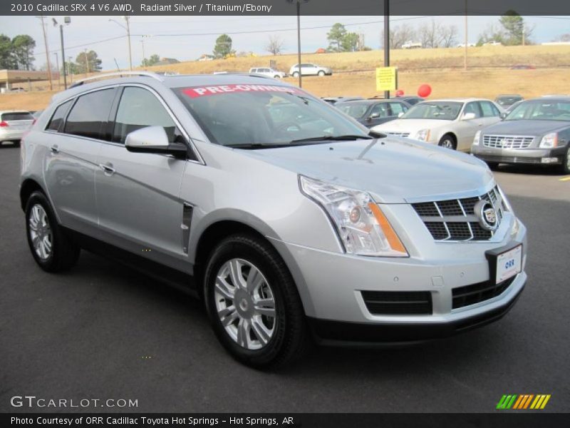 Radiant Silver / Titanium/Ebony 2010 Cadillac SRX 4 V6 AWD