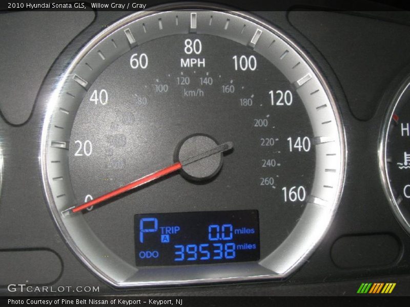 Willow Gray / Gray 2010 Hyundai Sonata GLS