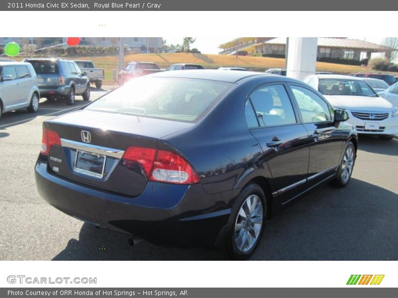 Royal Blue Pearl / Gray 2011 Honda Civic EX Sedan