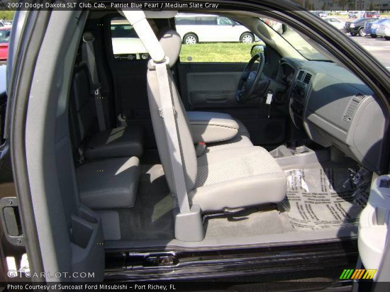 Patriot Blue Pearl / Medium Slate Gray 2007 Dodge Dakota SLT Club Cab
