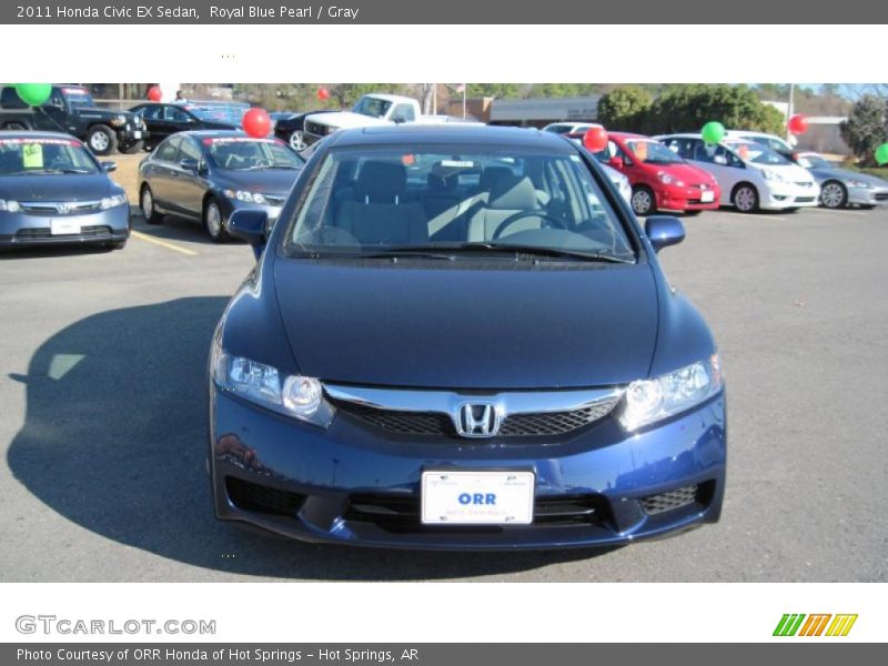 Royal Blue Pearl / Gray 2011 Honda Civic EX Sedan