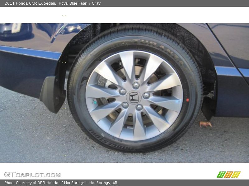 Royal Blue Pearl / Gray 2011 Honda Civic EX Sedan